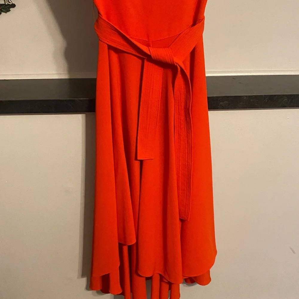 Elegant red Sleeveless Dress - Picture 3 of 5